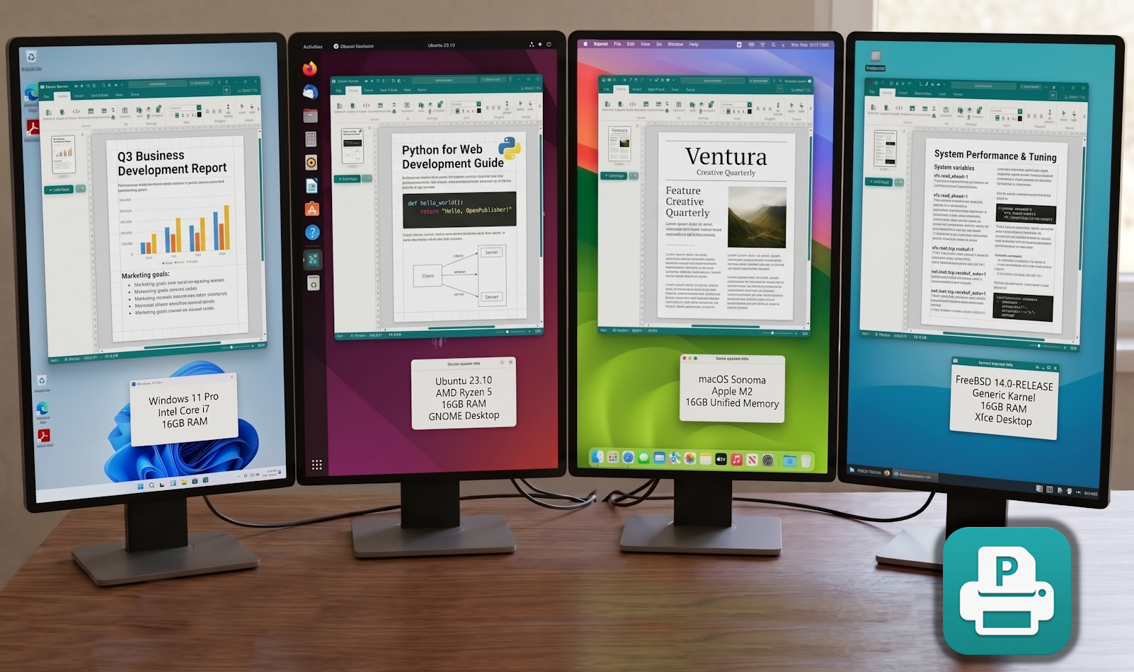 Open Publisher V5 Interface Showcase